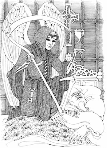 Sick Man and Angel of Death