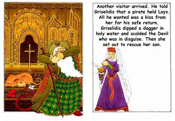 Devil splashed by holy water
