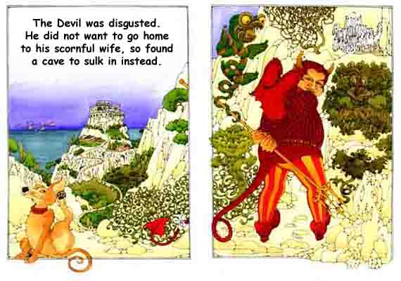 The Devil finds a cave to sulk in