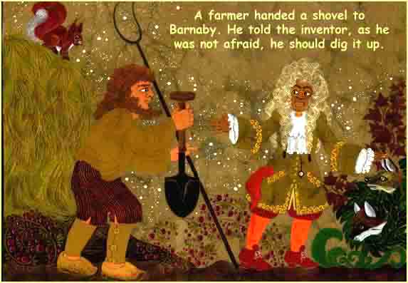 Barnaby takes the shovel