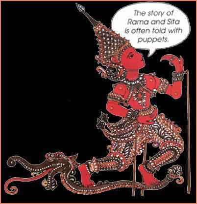Balinese shadow puppet
