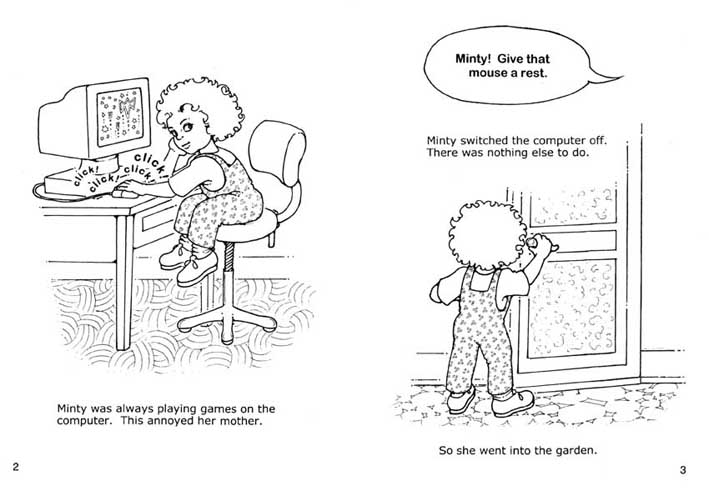 Minty liked computer games