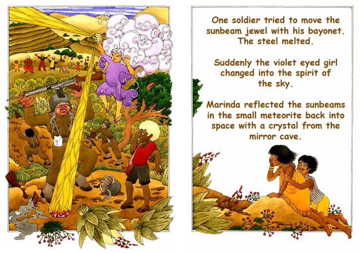 The soldiers run away