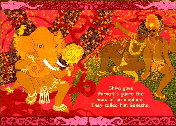 Ganesha's new head