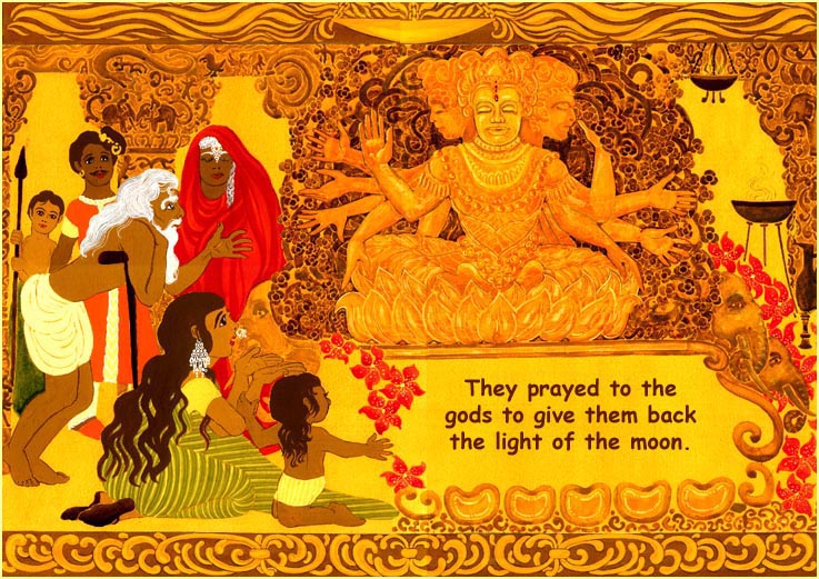 The people pray to Shiva